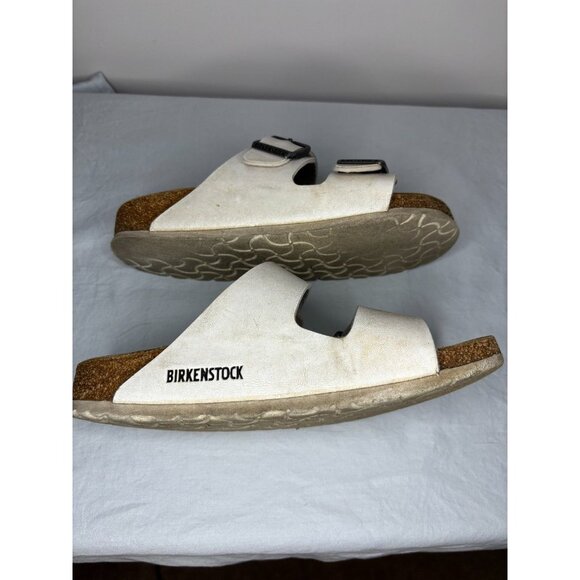 BIRKENSTOCK Arizona Womens 36 White Cork Slip On - Picture 7 of 8